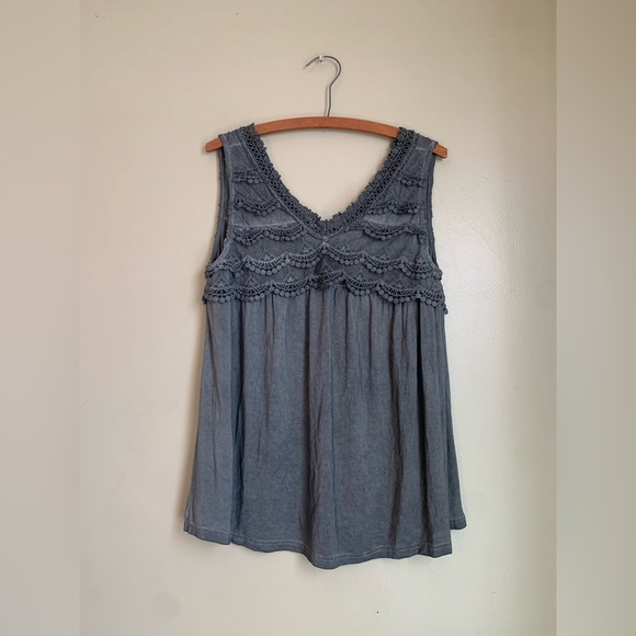 Pol tank top, flowy boho knit blouse bohemian coast cowgirl coastal Gran… - Picture 1 of 6